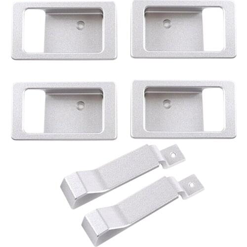 2 Set Car Accessories: 1 Set Car Inside Door Bowl Decoration Cover & 1 Set Door Latch Handle Decoration Cover