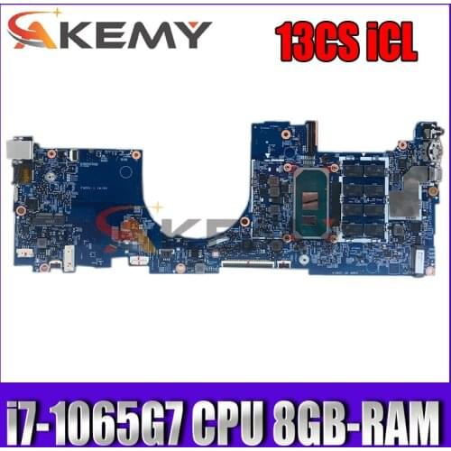 Akemy 19728-1 13CS iCL For HP Laptop motherboard mainboard W/ i7-1065G7 CPU + 8GB-RAM UMA