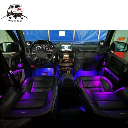 G class w463 door panel ambient lights 12 colors fit for 1990-2018year W463 G63 G65 G500 G350 4X4 car lamp