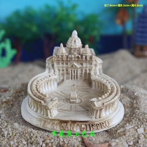 St. Peters Basilica in Rome Hotel building sand resin home decoration