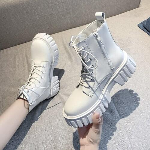 Platform Women Boots Shoes For Boots Winter Platform Ankle Boots Sexy Punk Motorcycle Boots Shoes Woman Booties shoes for women