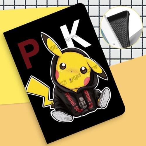 Pokemon Case for Huawei Matepad 10.4 Matepad Pro 10.8 M6 8.4 C5 10.1 Pikachu Print Silicone Tpu Cases Anti-fall Protective Cover