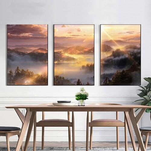 Nordic Decoration Landscape Poster Forest Wall Art Canvas Print Canvas Painting Decorative Picture For Living Room Home Decor