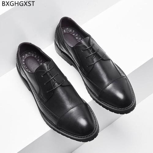 Designer Oxford Man Shoes High Quality Black Formal Shoes Men Brown Office Shoes for Men 2021 Chaussure Homme Zapatos De Hombre