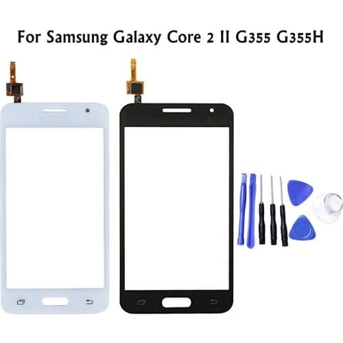 For Samsung Galaxy Core 2 II G355 G355H Core2 SM-G355H Front Panel Touch Screen Sensor LCD Dispaly Digitizer Outer Glass Repair