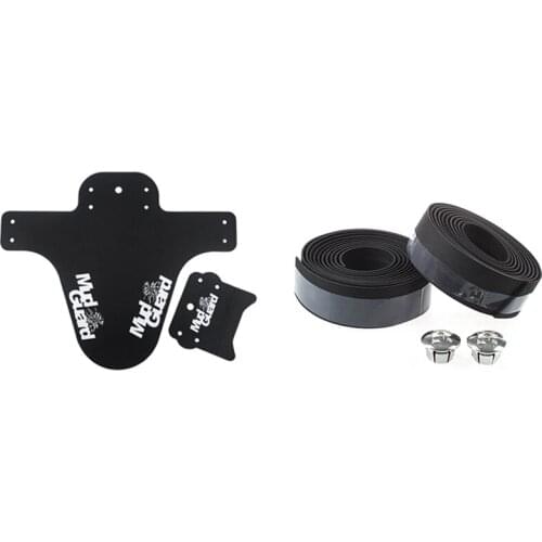 Road Bike / Bicycle Handlebar Tape / Wrap with Bicycle Fenders Plastic Bike Mudguard Mtb Bike Wings Mud Guard