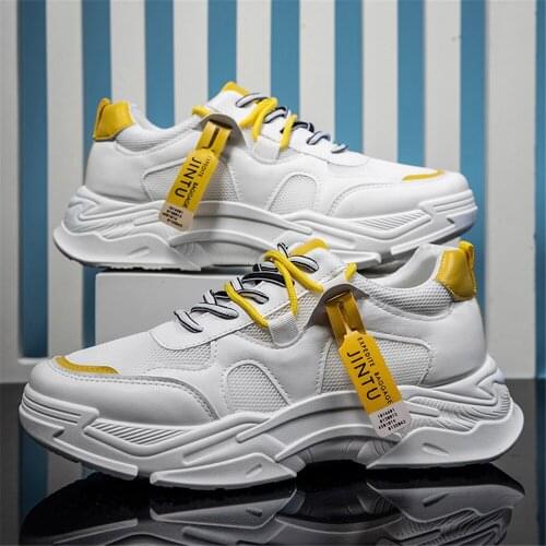 Tidal Current Lightweight Mesh Men Fashion Breathable Size 39-44 Running Shoes Sport Outdoor Comfortable and Non-Slip