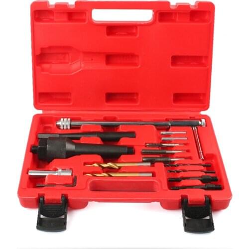 Damaged Glow Plug Removal Remover Thread Repair Drill Wrench Spark Plug Gap Extractor Tool Kit 8MM 10MM