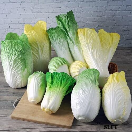 Kitchen supermarket store shop decoration fake artificial simulation vegetables green vegetables pakchoi chinese leaves cabbage
