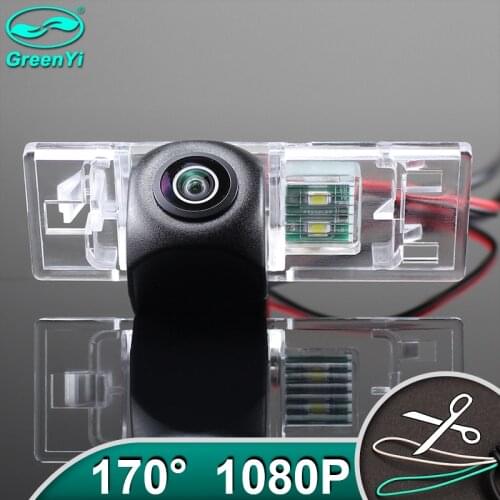 GreenYi AHD 1080P 170° Fisheye Lens Vehicle Rear View Camera For Peugeot 407 406 coupe 106 1007 307 308 607 806 807 Car