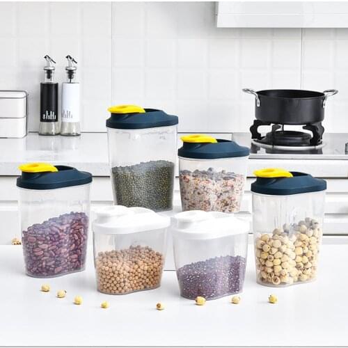 Storage Box Food-grade Space-saving PP Airtight Cereal Container Storage Box for Dried Grains Practical Tools