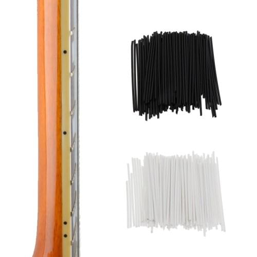 100 pcs ABS Plastic Guitar Side Dot Markers Rods Fretboard Position Marker Inlay Dots Black Guitar Accessories
