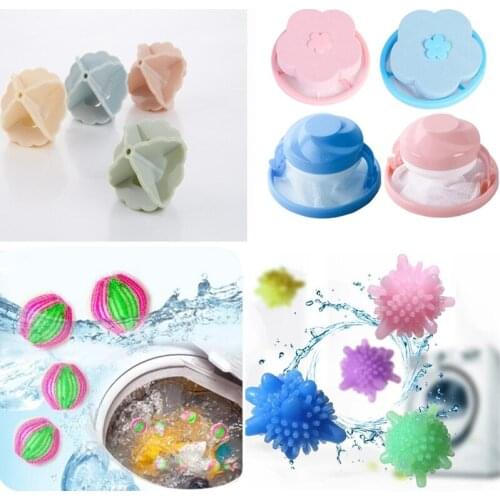 Newest Reusable Hair Removal Catcher Filter Mesh Pouch Cleaning Balls Bag Dirty Fiber Collector Washing Machine Filters