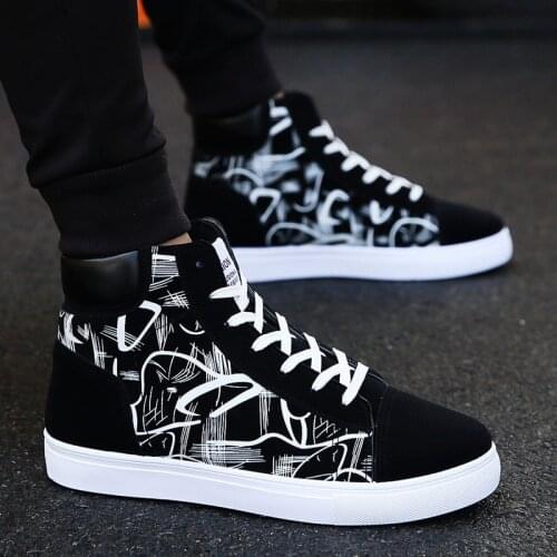 Fashion Men Shoes New Men Casual Shoes High Top Sneakers Men Vulcanized Shoes Platform Sneakers Quality Mens Sneakers Masculinas