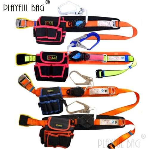 PB Playful bag Work at height safety belt Outdoor single waist speed difference safety belt for work Anti falling belts ZL103