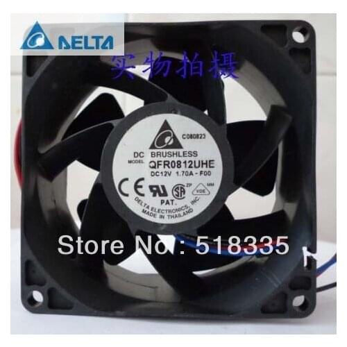 For delta 8CM 80MM 80*80*38MM 8038 12V 1.70A 3 lines cooling fan