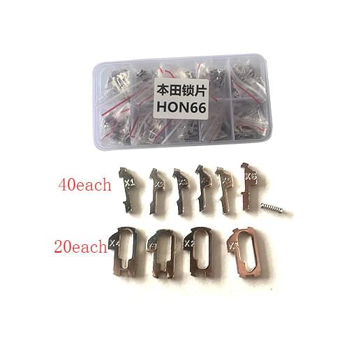 For Honda Auto Lock Repair Accesories locksmith Tool(380pcs),10 type Car Lock Reed HON66 Brass Material Lock Plate
