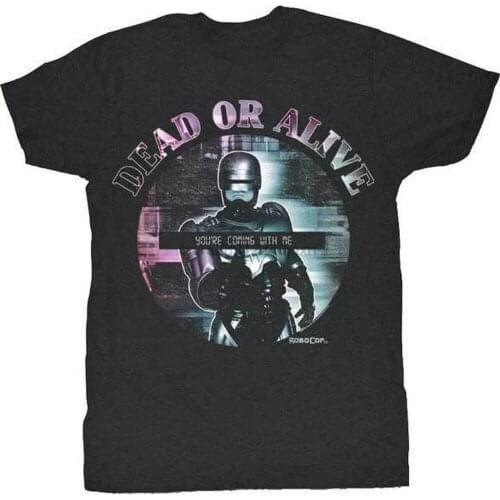 Robocop Science Fiction Action Movie Dead Or Alive Adult T-Shirt Cotton Plus Size Tops Tee Shirt
