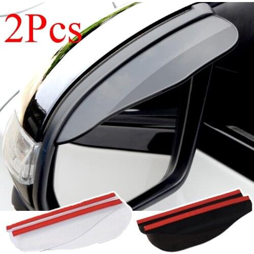 2Pcs Universal Car Rearview Mirror Rain Eyebrow Auto Car Rear View Side Rain Shield Snow Guard Shade Protector Cover for Ford