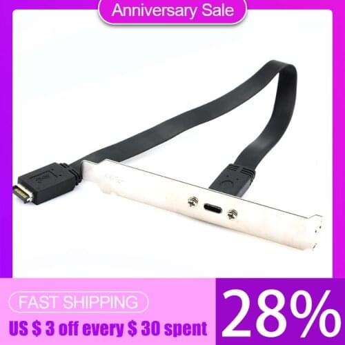 USB 3.1 Front Panel Header Type E Male To USB-C Type C Female Motherboard Expansion Cable Connector PC