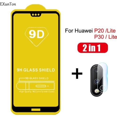 Full Cover Tempered Glass for Huawei P20 P30 Lite Glass Screen Protector for Huawei Hawei Hawai P20 P30 Lite Light Safety Film