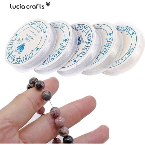 0.4-1.2mm Plastic Crystal DIY Beading Stretch Cords Elastic Line Jewelry Making Supply Wire String Jeweleri String Thread I0201