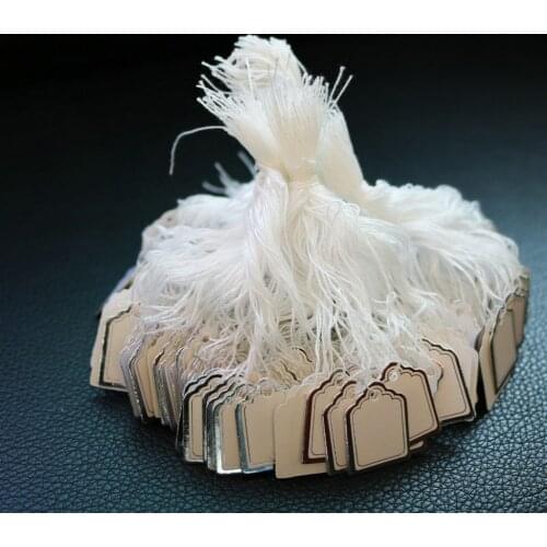 100pcs Hanging String Labels Tied On Jewelry Display Clothing Price Tags