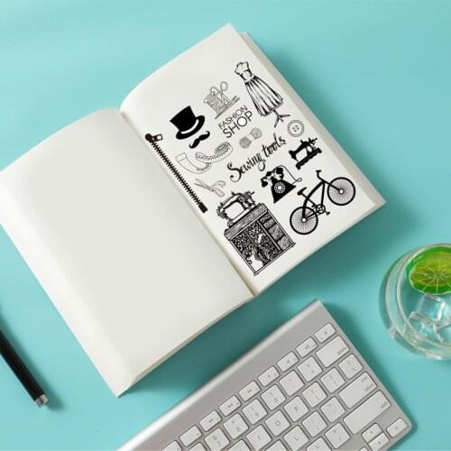 14x18CM Hand Sewing Transparent Seal Clear Stamps Silicone Seal Roller Stamps DIY Scrapbook Album / Card Production