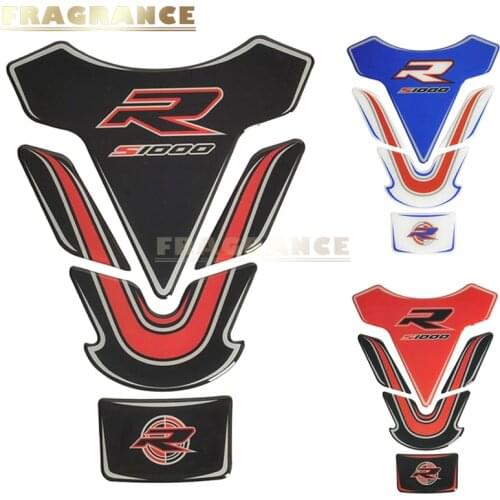 3D Rubber Motorcycle Tank Pad Protector Stickers Case For BMW S1000 R RR XR S1000R S1000RR S1000RR S1000XR Tank All Years