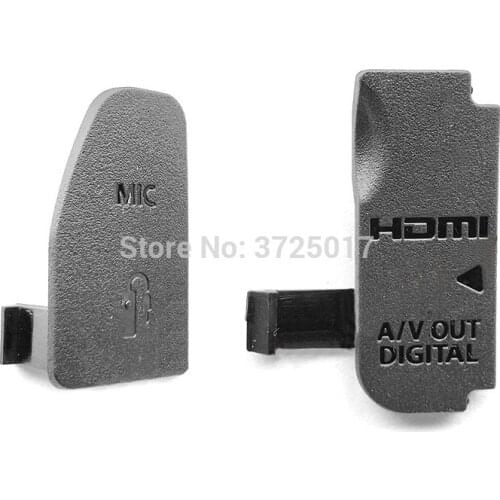 5PCS NEW MIC USB Flash A/V out Rubber Cap / Cover Replacement for Canon EOS 70D DS126411 SLR