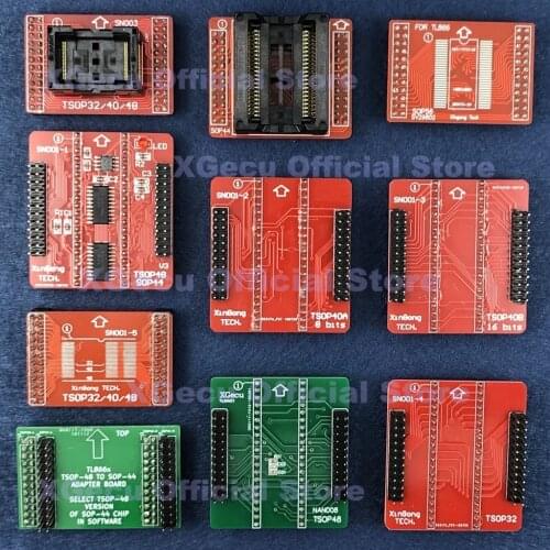 NAND TSOP32/40/48 SOP44 SOP56 adapter for XGecu TL866II Plus USB Universal Programmer SPI Flash