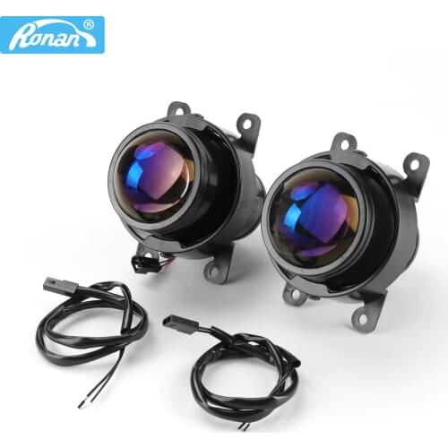 RONAN 2.5" Bi xenon projector blue lens CNH11 lamp fog lenses car styling retrofit auto headlights for universal car retrofit