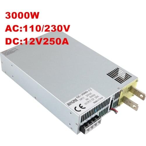 NWE 3000W power supply DC150V 200V 250V 300V 350V 3000W AC-DC 0-5V Analog Signal Control 220V Power Transformer 3000W