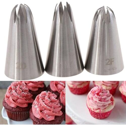 Piping Pastry Nozzle Tips Baking Tools Cream Cake Decorating Set Stainless Steel Nozzles Cupcake