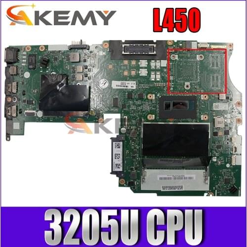 AIVL1 NM-A351 For LENOVO ThinkPad L450 laptop motherboard FRU 00UP050 00UP051 with 3205U 100% test work