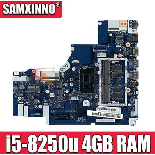 For Lenovo Ideapad 320-15IKB 320-17IKB Laptop Motherboard With I5-8250U CPU 4GB RAM DDR4 5B20P99234 NM-B451 DDR4 MB 100% Tested