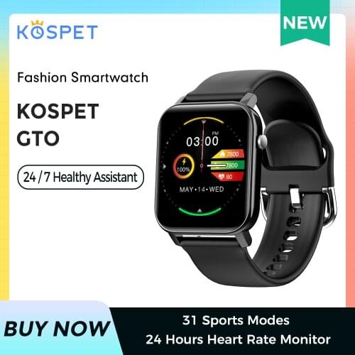 2020 KOSPET GTO Smartwatch Men Fitness Tracker Heart Rate Ip68 waterproof Bluetooth Smart Clock Women Sports Band For Kids