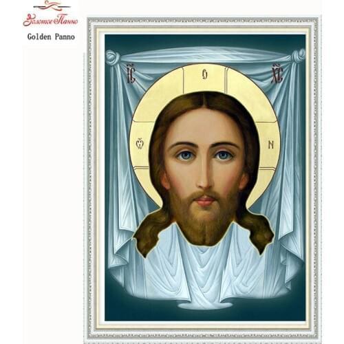 Golden Panno Needlework DIY DMC Cross stitch Sets For Embroidery kits Precise unprinted religion Patterns Counted Cross-stitch07