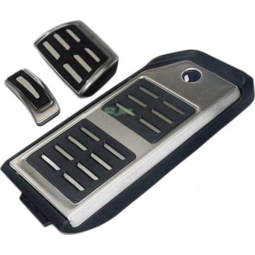 For Audi Q7 SQ7 Q8 2016 -2019 Fuel Brake Foot Rest AT pedals Plate Accelerator brake pedal Pads stickers styling Car accessories