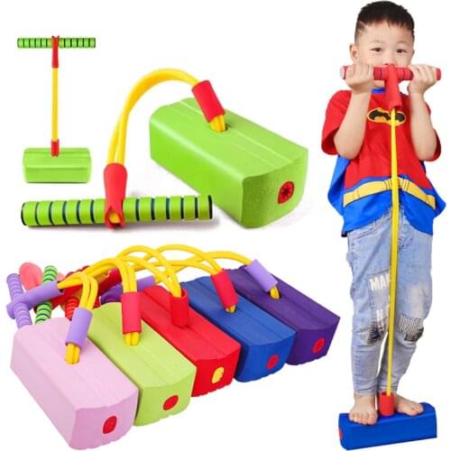 Pogo Stick Jumper for Kids Outdoor Toys Childrens Frog Bouncer Jumping Stilts Bounce Pole Kids Sports Fitness Equipment Toys