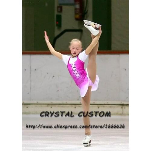 Girls Custom Figure Skating Dresses Graceful New Brand Kids Ice Skating Dresses For Competition DR3858