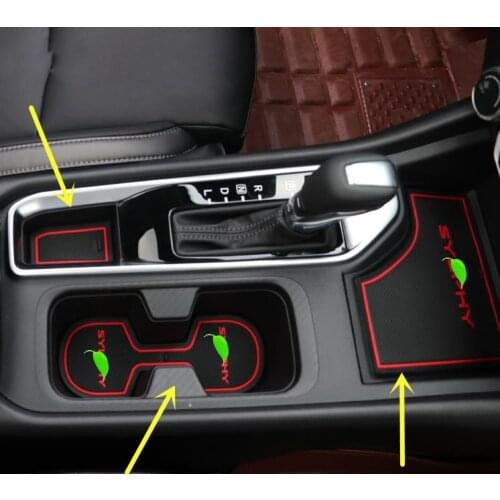 For Nissan Sylphy 2020 Door Slot mat water coaster armrest box storage slot mat decoration car accessories