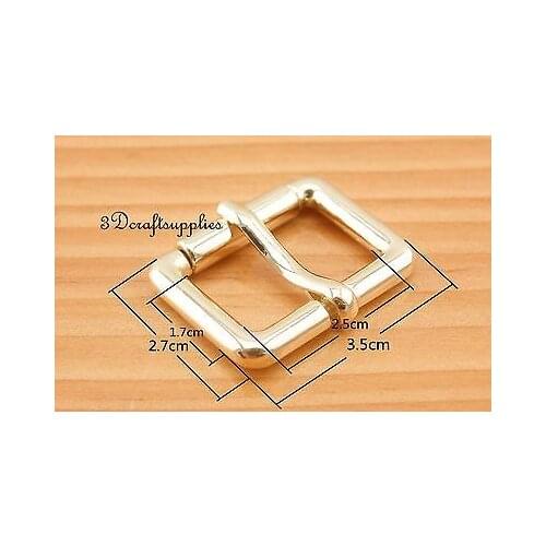 Belt buckle roller hardware pin buckle 1 inch light gold 8 pcs U194