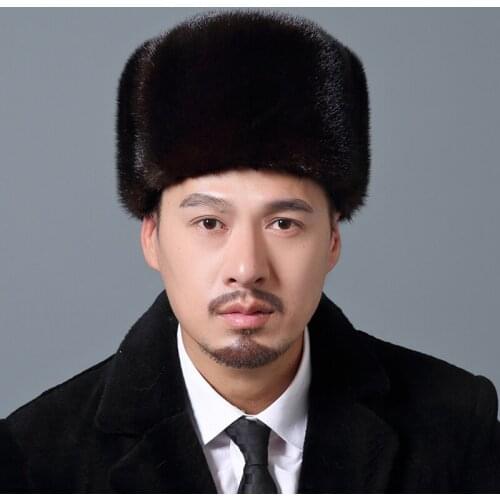 CX-C-92B Genuine Fashion Men Winter Hats Designs Mink Fur Top Hat ~ DROP SHIPPING