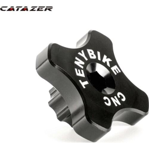 Bicycle Crank Puller Spoke Short Key Crank Puller Repair Tool Aluminum Alloy Crank Cover Removal Tool Bike Chain Breaker Tool