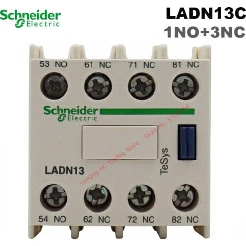 Schneider Electric LADN13C auxiliary contact block LA-DN13C 1NO+3NC for TeSys D series contactor brand new original export
