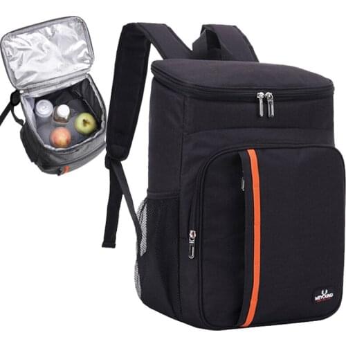 18L Large Capacity Cool Warm Insulated Bags Leak Proof Lunch Backpack Thermal Picnic Bag Picnic Food Beverage Storage Bag