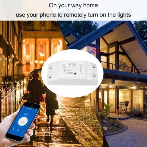 Itead Basic R2 Wifi DIY Smart Wireless Remote Switch Domotica Light Controller Module Work with Alexa Google Home eWeLink