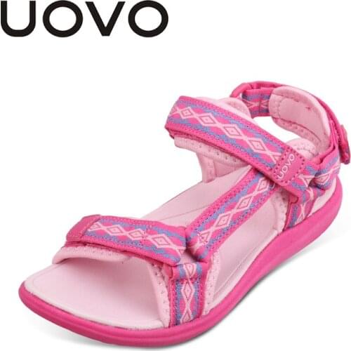 UOVO Brand 2021 New Fashion Child Little Boys Mixed Color Girl Sandals Summer Big Kids Sport Beach Shoe 5 7 8 9 10 11 12 Years
