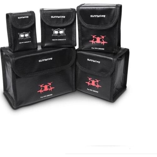 Battery Protective Storage Box Safety Explosion-Proof Bag Battery Carring Case for DJI FPV Drone/FPV Goggles V2 Accessories